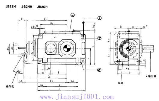 JH/B系列工業齒輪箱