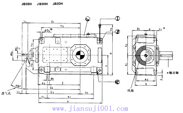 JH/B系列工業齒輪箱