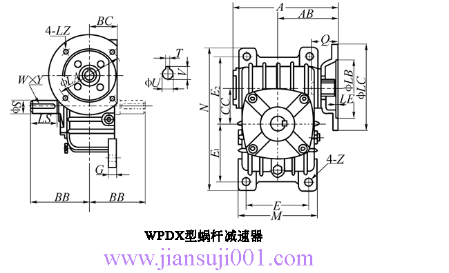 WP、WD型蝸桿減速機