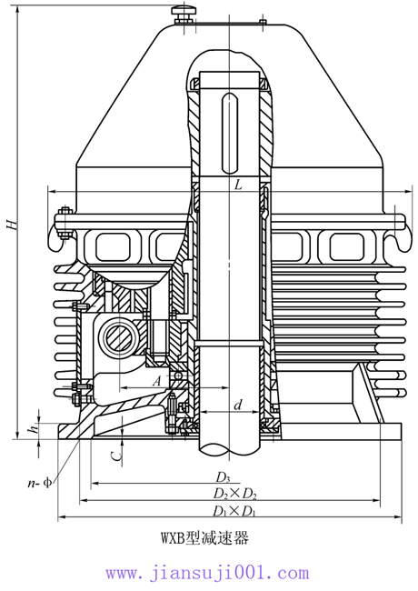 WXA、WXB型蝸桿少齒差行星齒輪減速機(jī)
